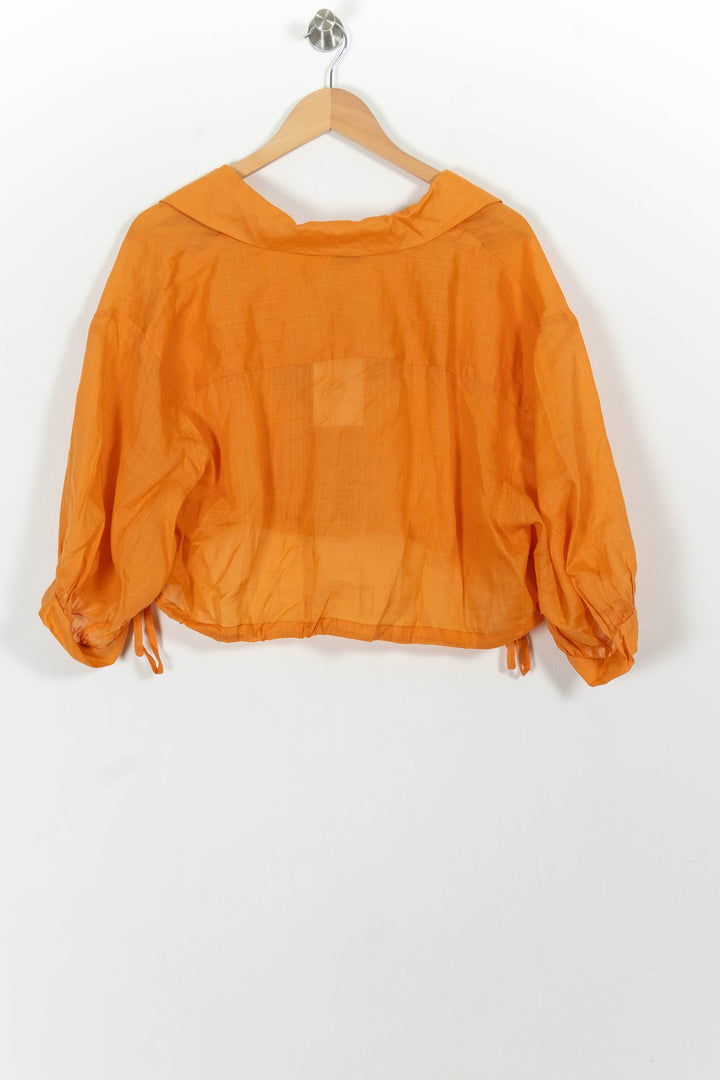 Blouse Orange - Taille L/40 de la marque Sandro | PARAD64485 - Vendu par Paradigme - Image 4