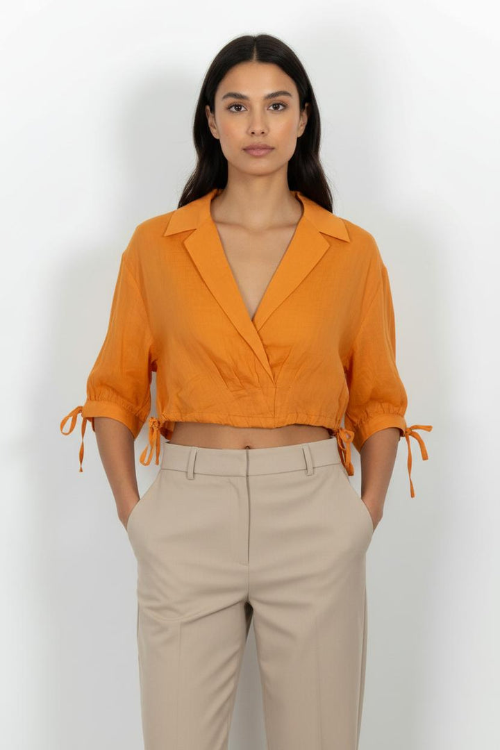 Blouse Orange - Taille L/40 de la marque Sandro | PARAD64485 - Vendu par Paradigme - Image 1