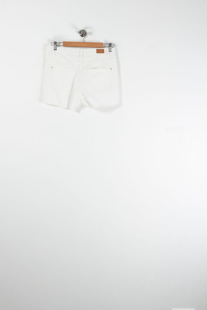 Short en Jean Blanc - Taille M/38 de la marque IKKS | PARAD64489 - Vendu par Paradigme - Image 4