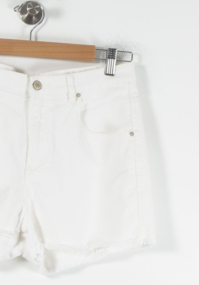 Short en Jean Blanc - Taille M/38 de la marque IKKS | PARAD64489 - Vendu par Paradigme - Image 3