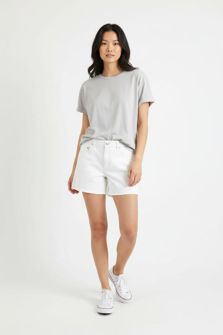 Short en Jean Blanc - Taille M/38 de la marque IKKS | PARAD64489 - Vendu par Paradigme - Image 1