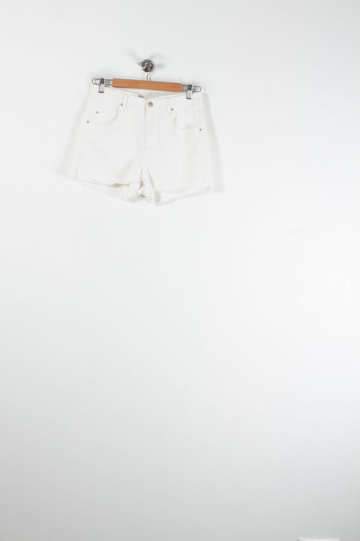 Short en Jean Blanc - Taille M/38 de la marque IKKS | PARAD64489 - Vendu par Paradigme - Image 2