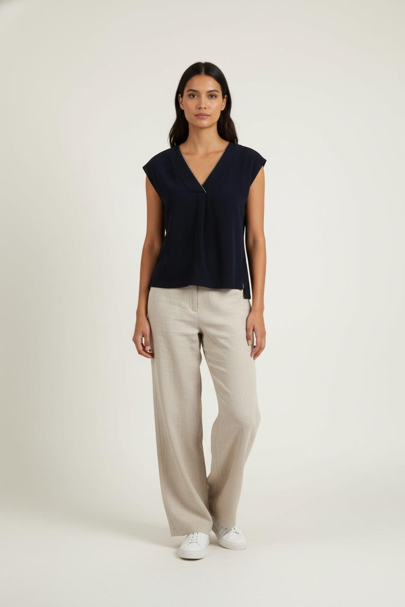Blouse Bleue - Taille S/36 de la marque IKKS | PARAD64490 - Vendu par Paradigme - Image 1