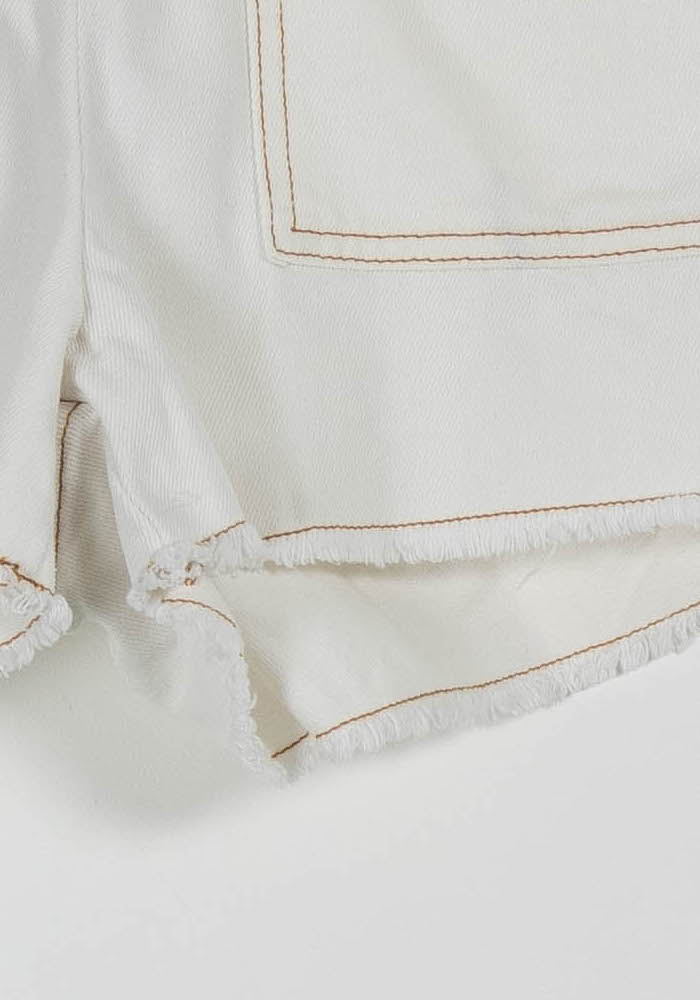 Short en Jean Blanc - Taille M/38 de la marque ba&sh | PARAD64493 - Vendu par Paradigme - Image 3