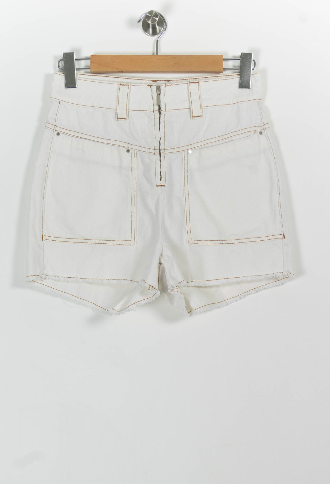 Short en Jean Blanc - Taille M/38 de la marque ba&sh | PARAD64493 - Vendu par Paradigme - Image 2