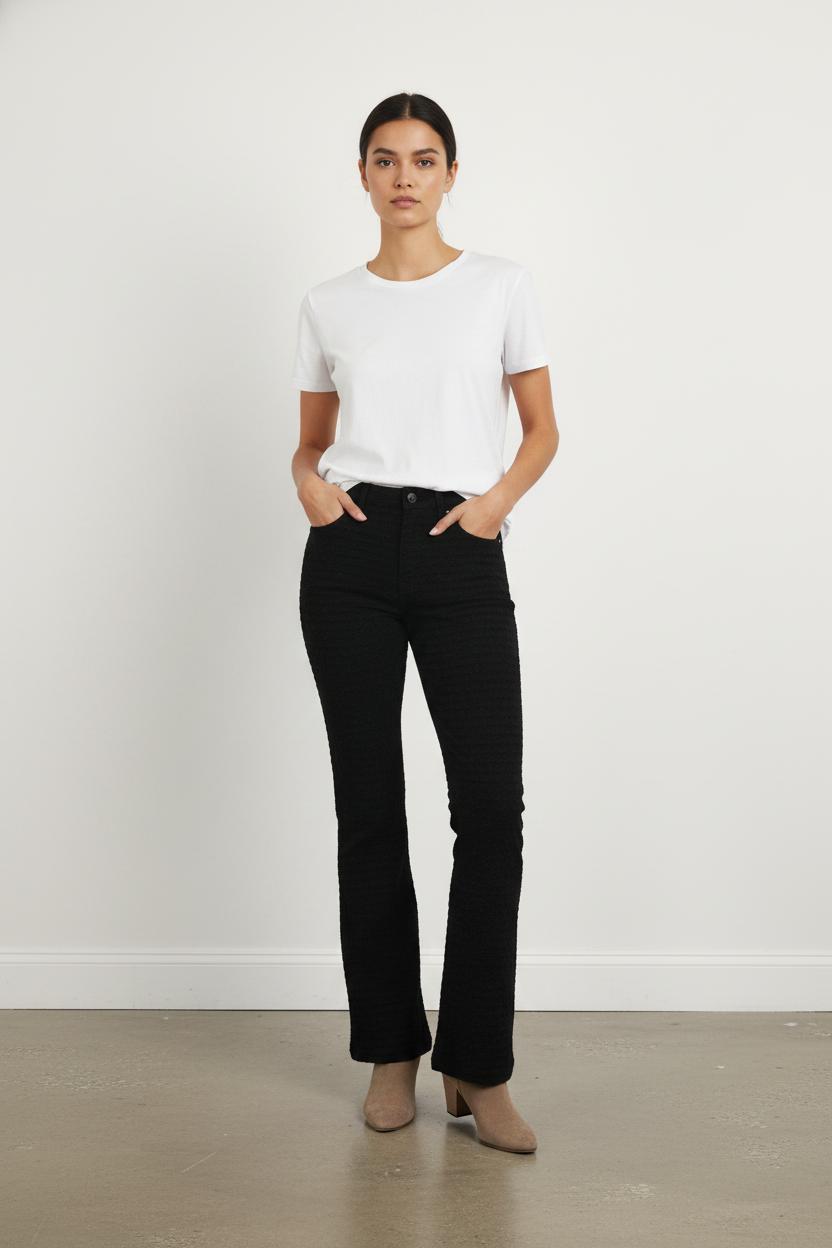 Pantalon Évasé Noir - Taille S/36