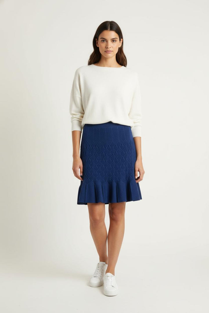 Jupe Plissée Bleue - Taille S/36 de la marque Sandro | PARAD64502 - Vendu par Paradigme - Image 1