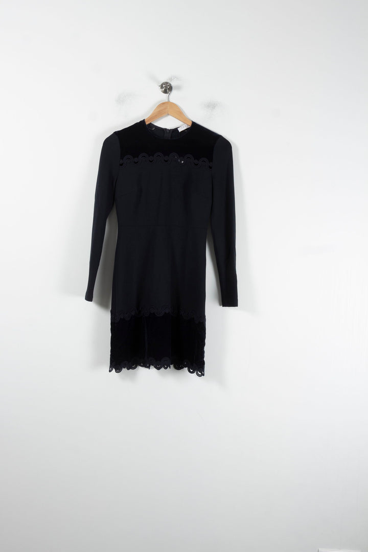 Robe Midi Noire - Taille S/36 de la marque Sandro | PARAD64504 - Vendu par Paradigme - Image 2