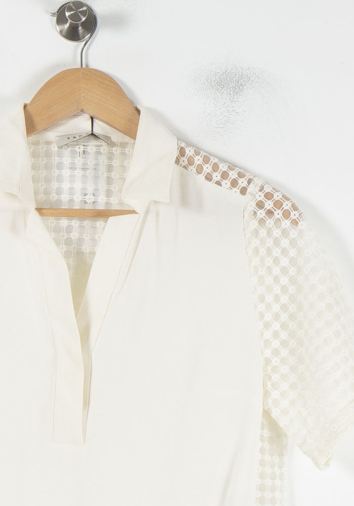 Blouse Blanche - Taille S/36 de la marque Sandro | PARAD64515 - Vendu par Paradigme - Image 3
