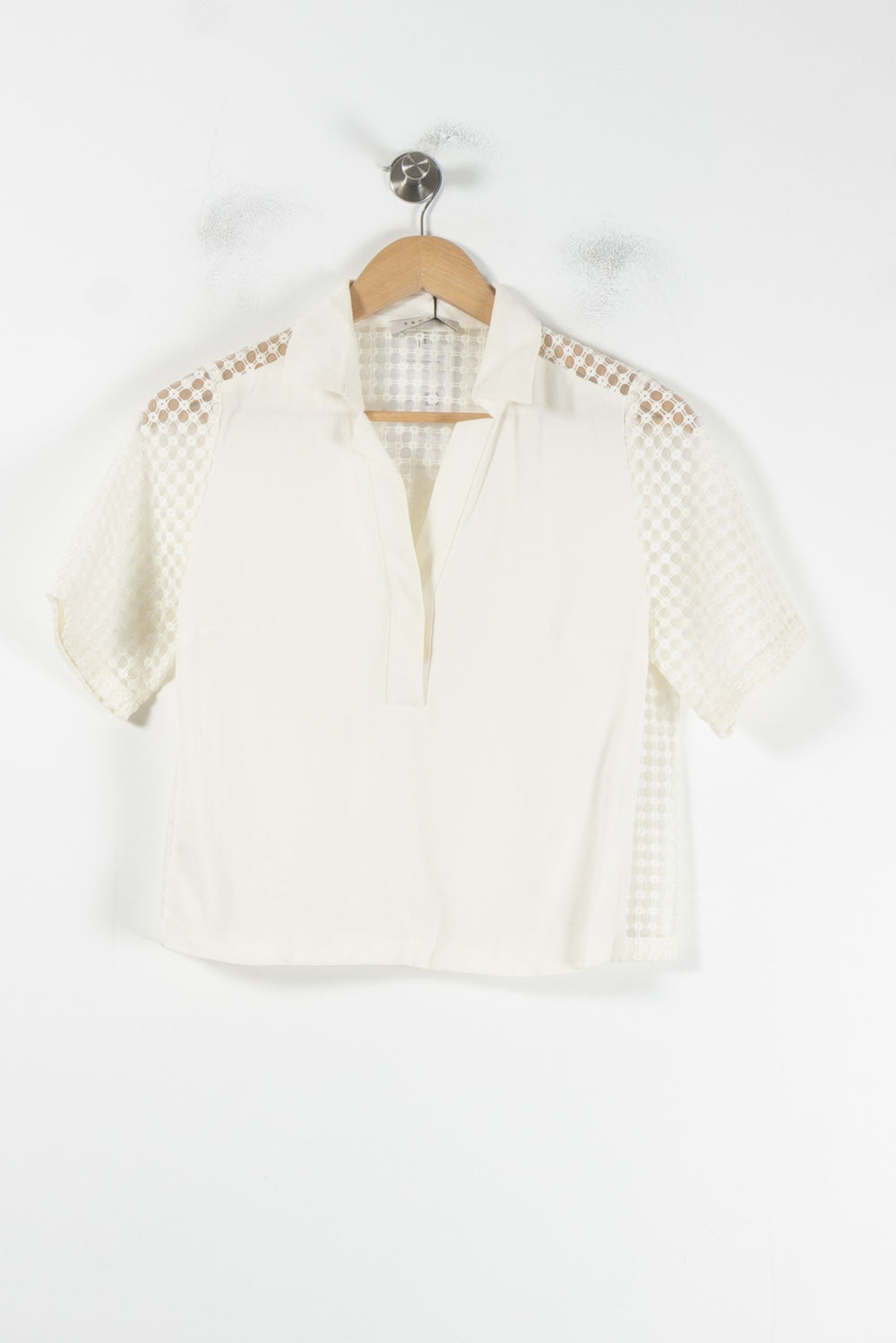 Blouse Blanche - Taille S/36 de la marque Sandro | PARAD64515 - Vendu par Paradigme - Image 2
