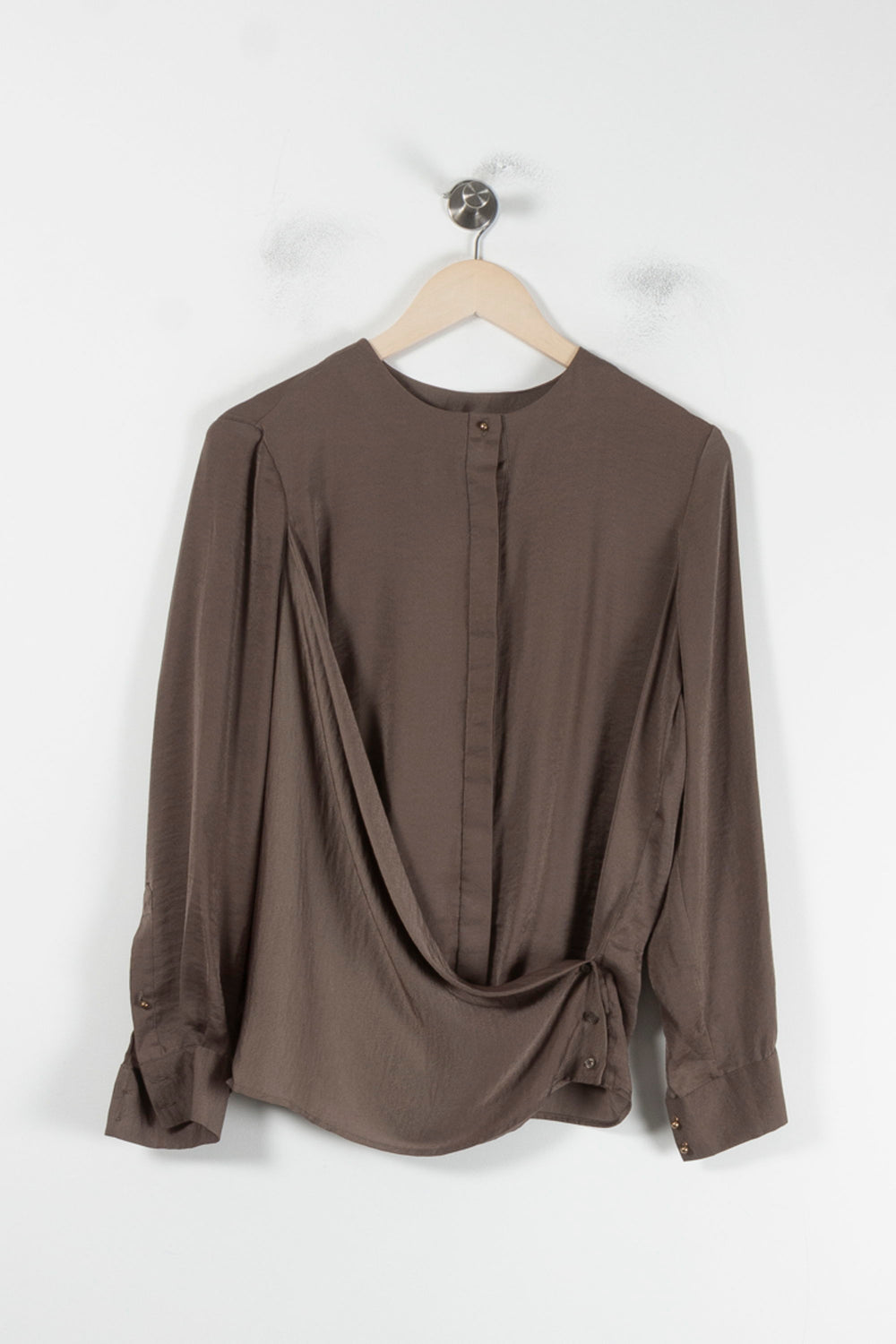 Blouse Marron - Taille M/38 de la marque IKKS | PARAD64522 - Vendu par Paradigme - Image 2