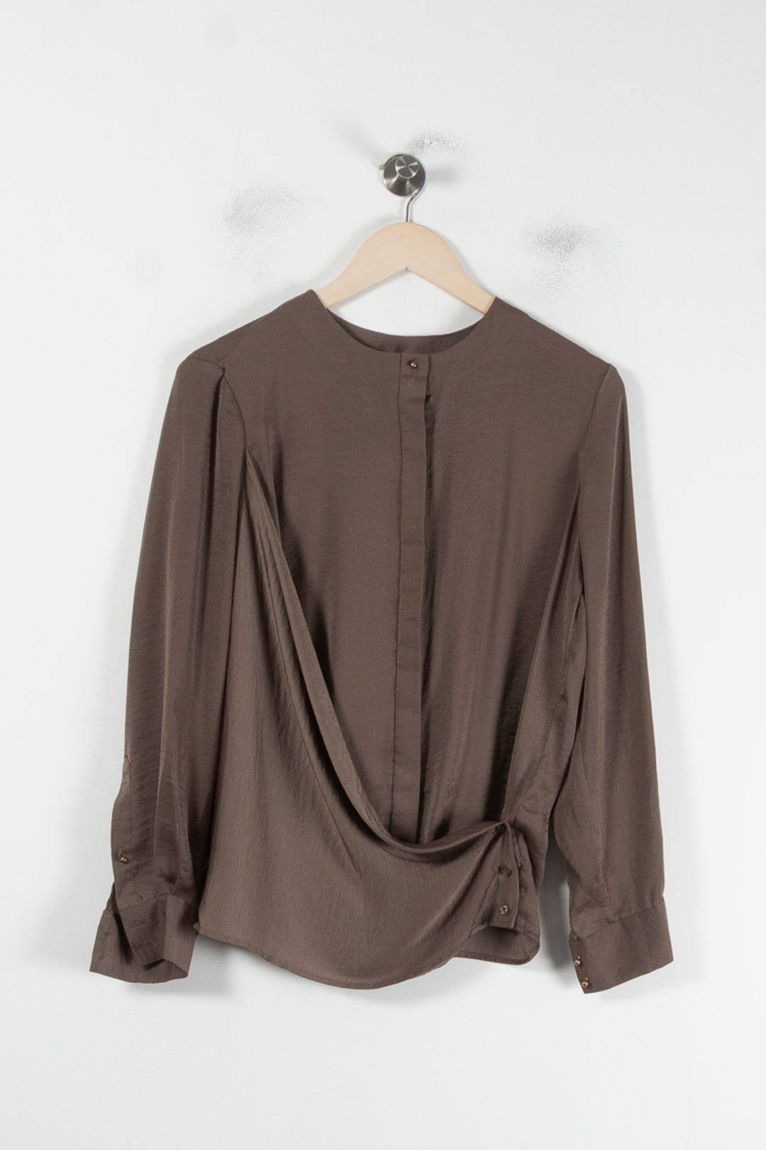 Blouse Marron - Taille M/38 de la marque IKKS | PARAD64522 - Vendu par Paradigme - Image 2