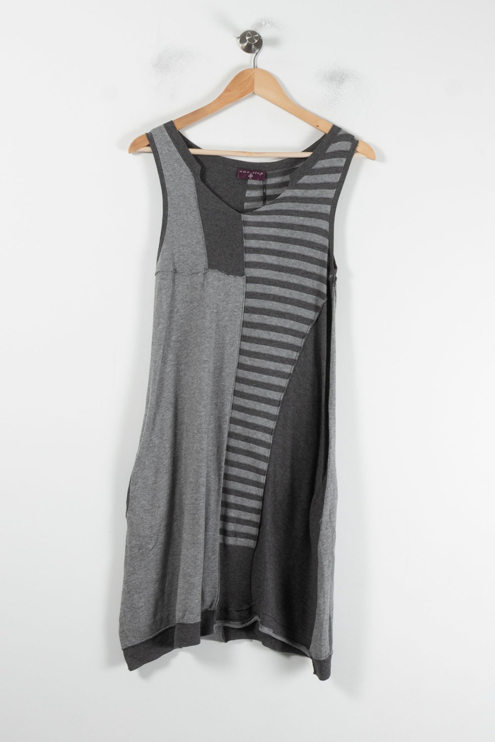 Robe Sans Manches Grise - Taille M/38 de la marque One Step | PARAD64528 - Vendu par Paradigme - Image 2