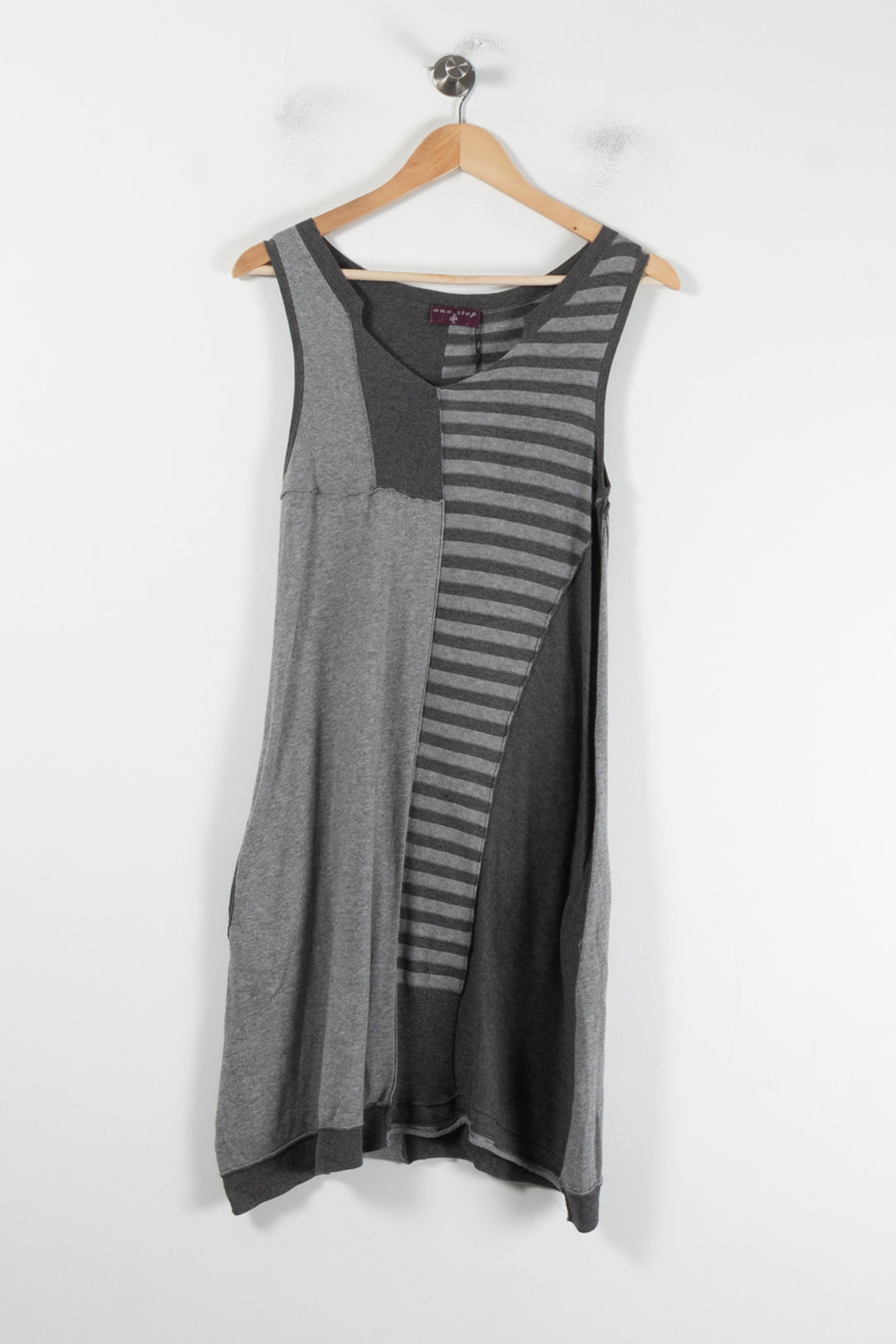 Robe Sans Manches Grise - Taille M/38 de la marque One Step | PARAD64528 - Vendu par Paradigme - Image 2