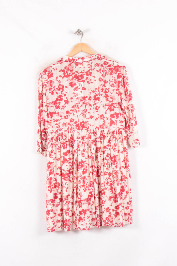 Robe Midi Rouge et Blanche - Taille S/36 de la marque ba&sh | PARAD64534 - Vendu par Paradigme - Image 4