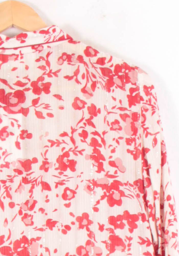 Robe Midi Rouge et Blanche - Taille S/36 de la marque ba&sh | PARAD64534 - Vendu par Paradigme - Image 3