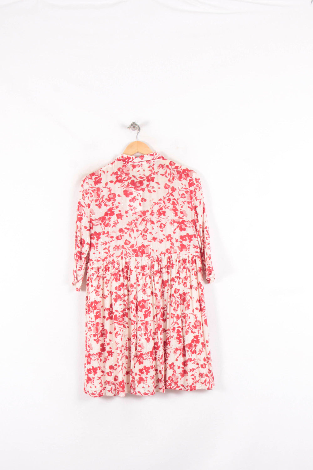 Robe Midi Rouge et Blanche - Taille S/36 de la marque ba&sh | PARAD64534 - Vendu par Paradigme - Image 2