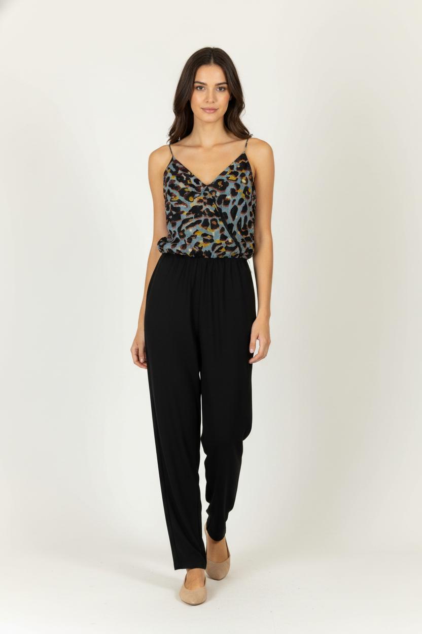 Combinaison Noire et Imprimée - Taille M/38 de la marque IKKS | PARAD64541 - Vendu par Paradigme - Image 1