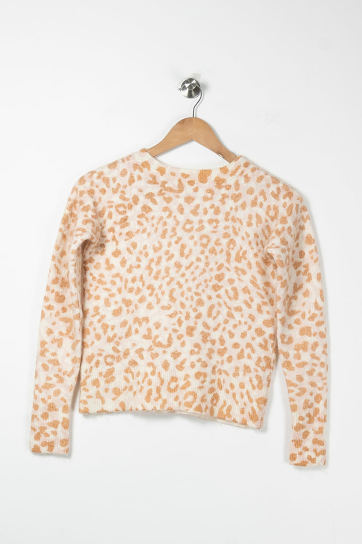 Pull Blanc et Beige - Taille XS/34 de la marque Caroll | PARAD64554 - Vendu par Paradigme - Image 4