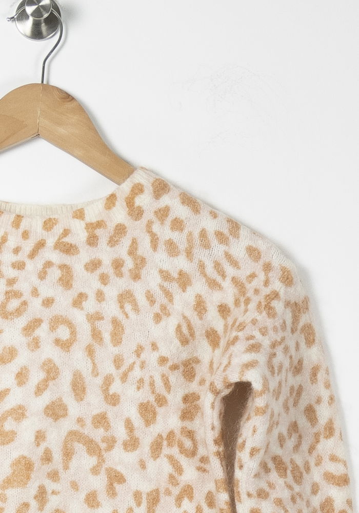 Pull Blanc et Beige - Taille XS/34 de la marque Caroll | PARAD64554 - Vendu par Paradigme - Image 3