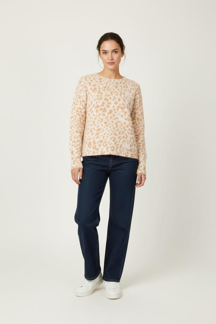 Pull Blanc et Beige - Taille XS/34 de la marque Caroll | PARAD64554 - Vendu par Paradigme - Image 1