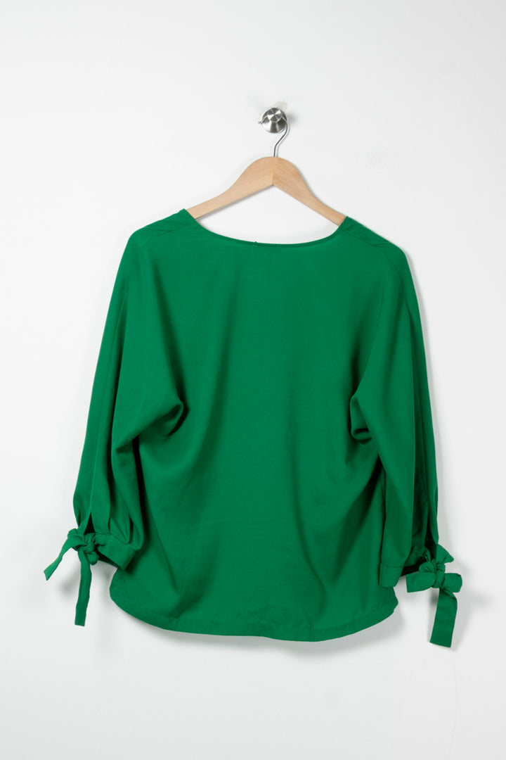 Blouse Verte - Taille M/38 de la marque Claudie Pierlot | PARAD64555 - Vendu par Paradigme - Image 4