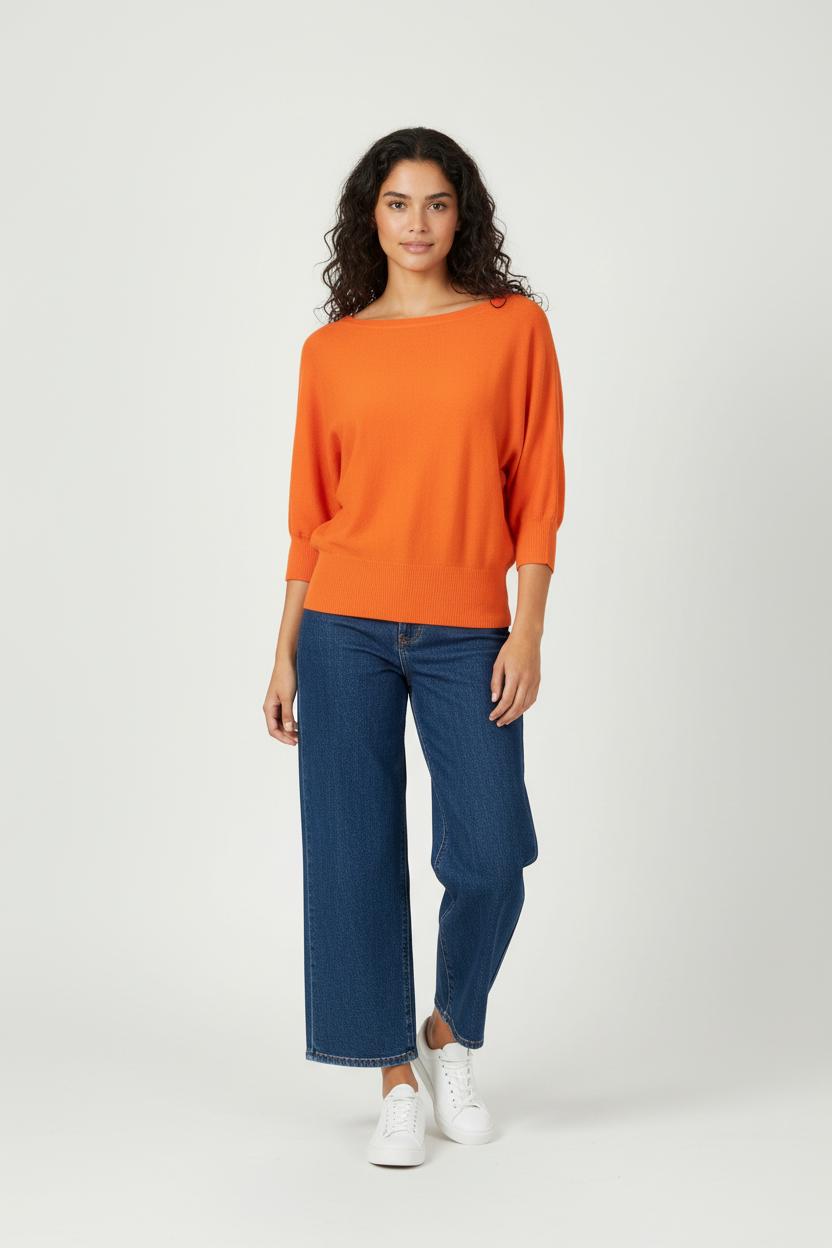 Pull Orange - Taille XS/34 de la marque Caroll | PARAD64557 - Vendu par Paradigme - Image 1
