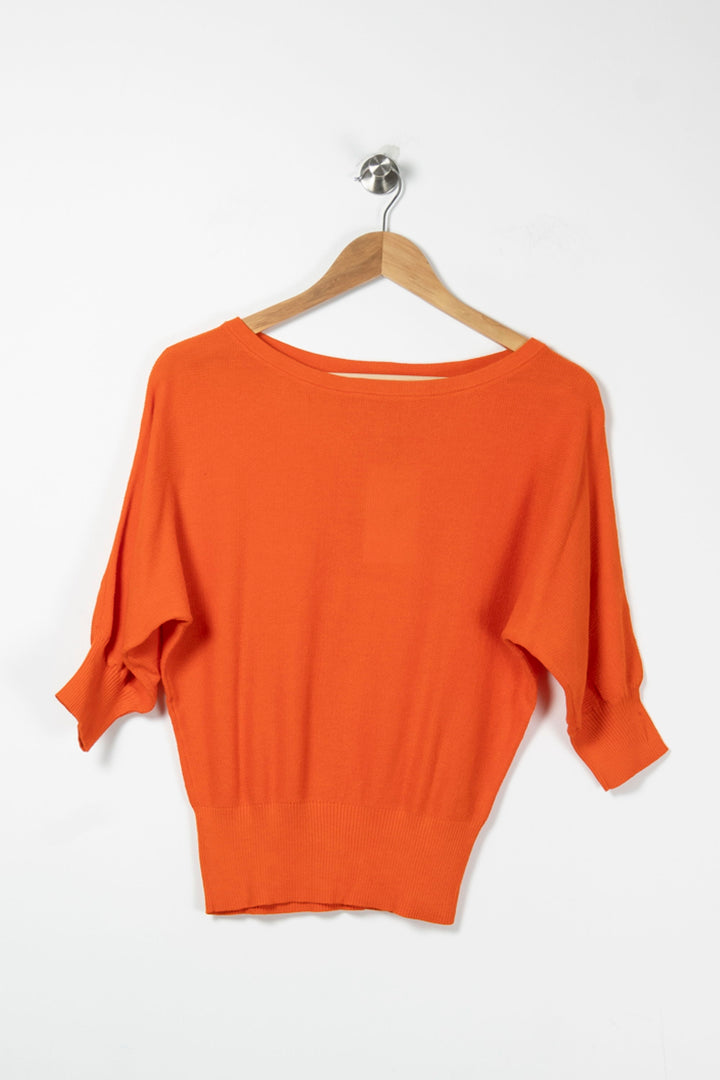 Pull Orange - Taille XS/34 de la marque Caroll | PARAD64557 - Vendu par Paradigme - Image 2