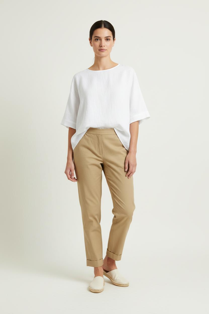 Pantalon Beige - Taille S/36 de la marque Caroll | PARAD64560 - Vendu par Paradigme - Image 1