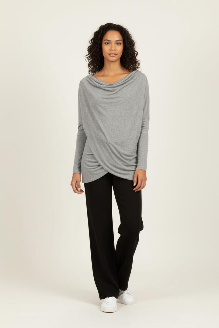 Pull Drapé Gris - Taille M/38 de la marque All Saints | PARAD64564 - Vendu par Paradigme - Image 1