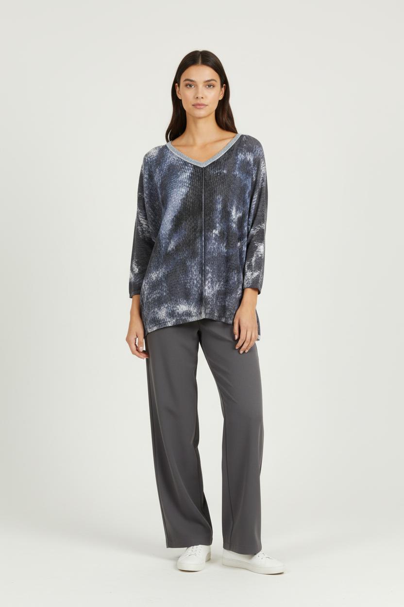 Cardigan Bleu et Gris - Taille M/38 de la marque One Step | PARAD64566 - Vendu par Paradigme - Image 1