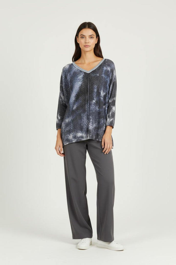 Cardigan Bleu et Gris - Taille M/38 de la marque One Step | PARAD64566 - Vendu par Paradigme - Image 1