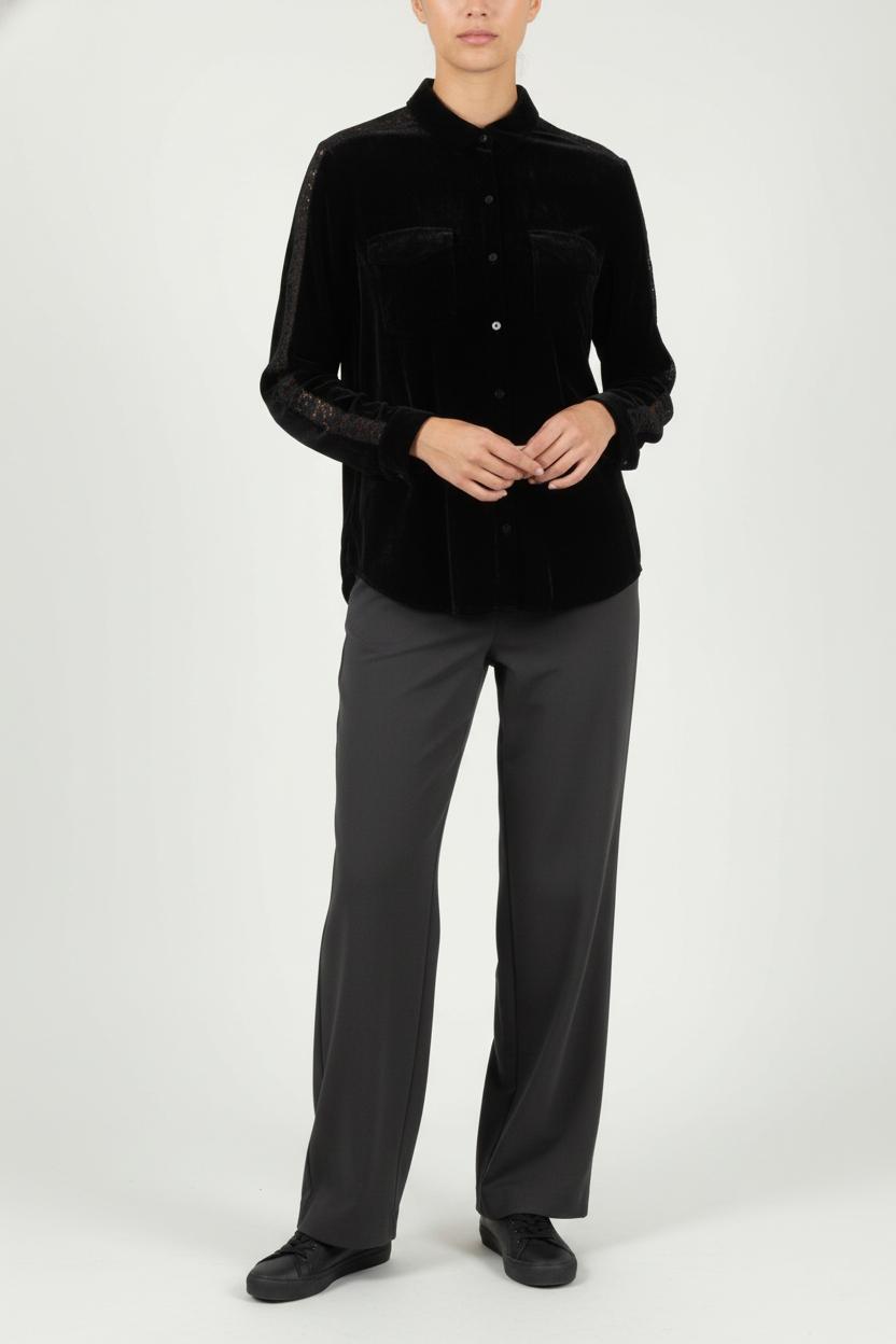 Chemise Noire - Taille S/36 de la marque The Kooples | PARAD64569 - Vendu par Paradigme - Image 1