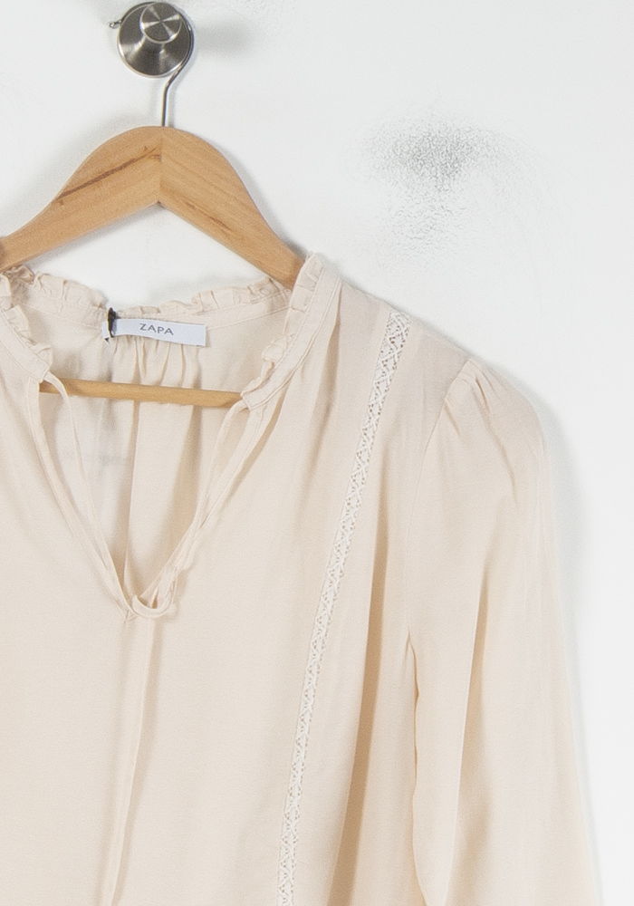 Blouse Beige - Taille S/36 de la marque ZAPA | PARAD64577 - Vendu par Paradigme - Image 3