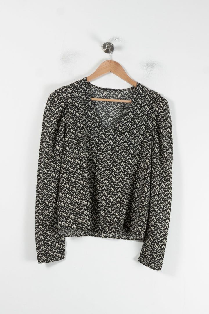 Blouse Noire et Blanche - Taille M/38 de la marque IKKS | PARAD64582 - Vendu par Paradigme - Image 2