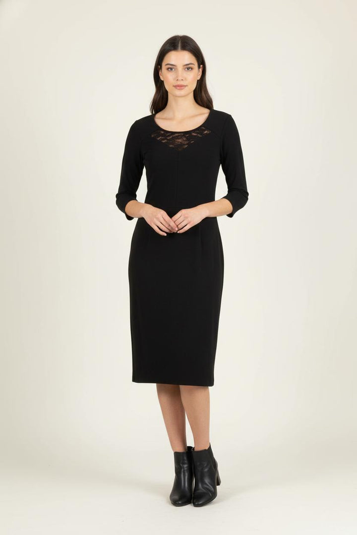 Robe Midi Noire - Taille M/38 de la marque Sud express | PARAD64584 - Vendu par Paradigme - Image 1