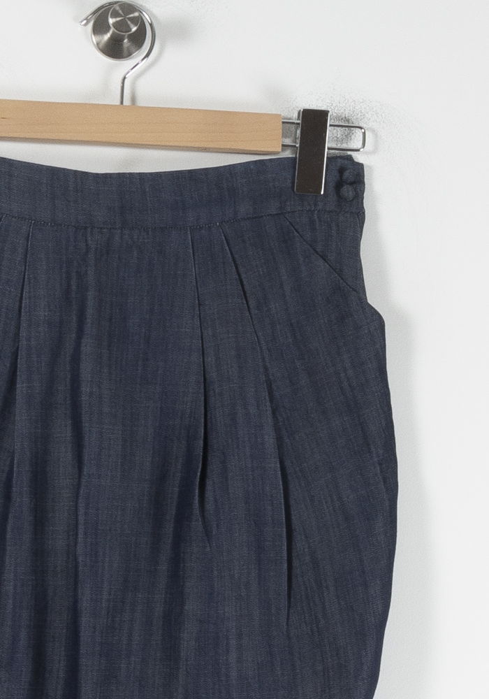 Jupe Plissée Bleue - Taille M/38 de la marque Claudie Pierlot | PARAD64585 - Vendu par Paradigme - Image 3