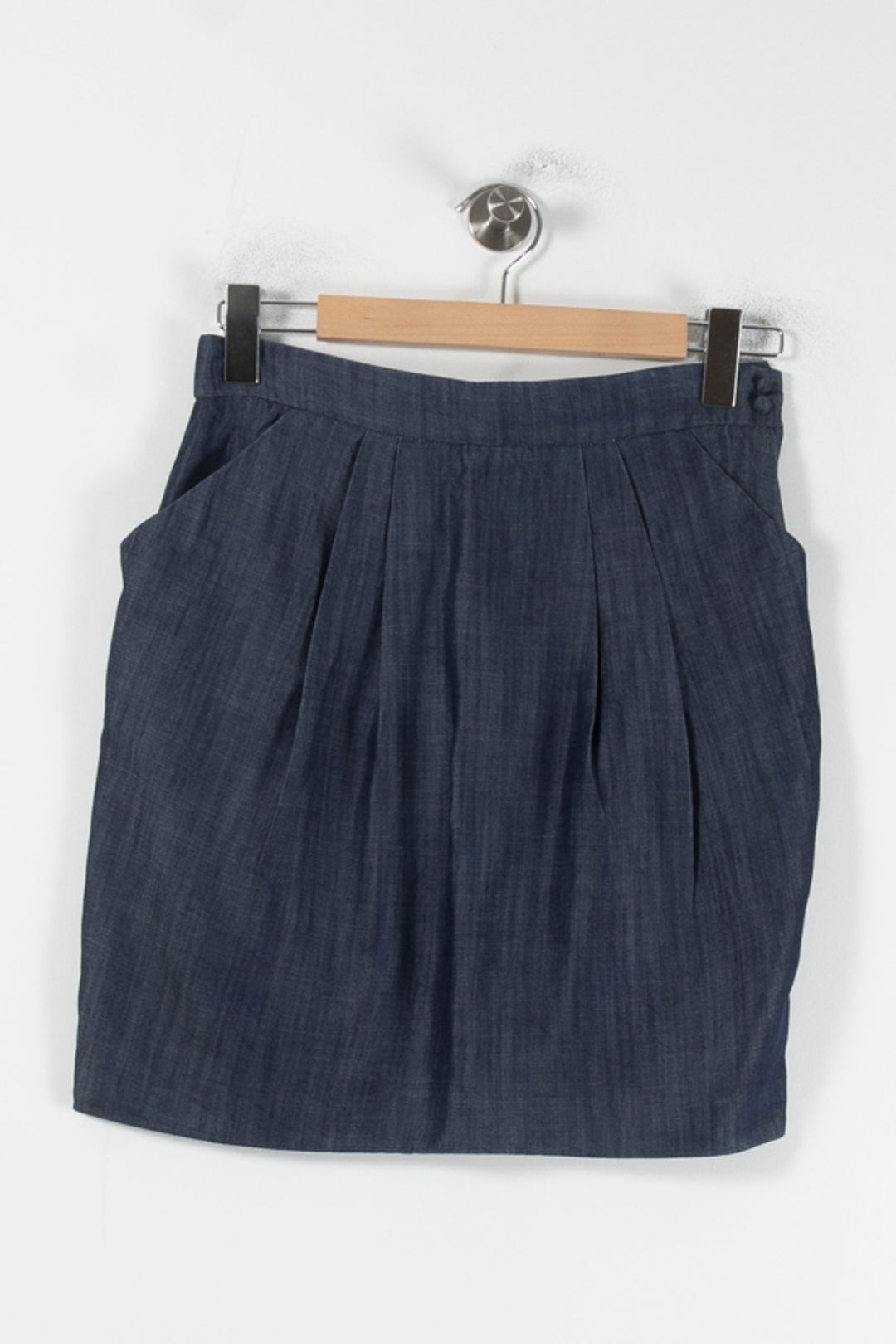 Jupe Plissée Bleue - Taille M/38 de la marque Claudie Pierlot | PARAD64585 - Vendu par Paradigme - Image 2