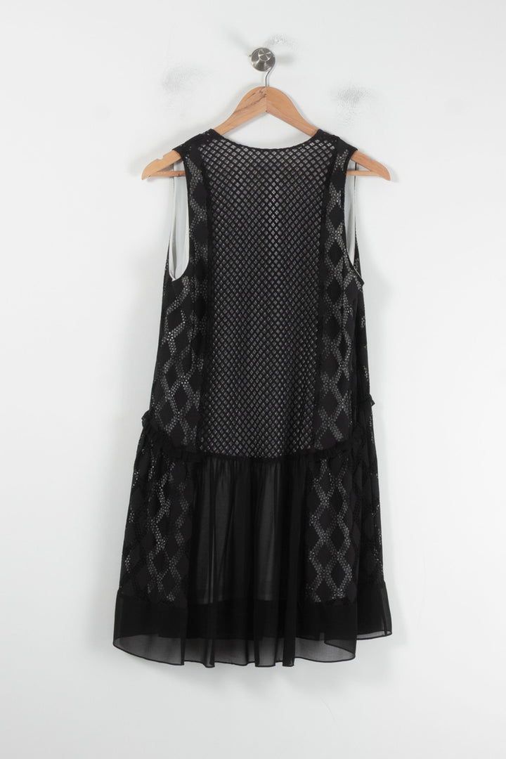 Robe Midi Noire - Taille S/36 de la marque Sandro | PARAD64586 - Vendu par Paradigme - Image 4