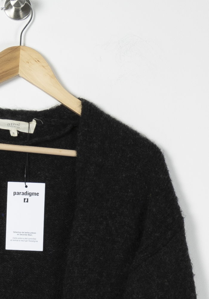 Cardigan Noir - Taille S/36 de la marque Vanessa Bruno - Athé | PARAD64592 - Vendu par Paradigme - Image 3