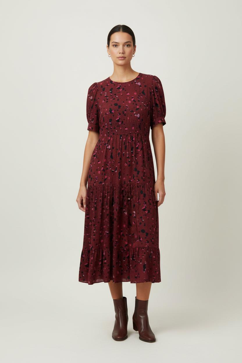 Robe Longue Bordeau et Noire - Taille S/36 de la marque ba&sh | PARAD64598 - Vendu par Paradigme - Image 1