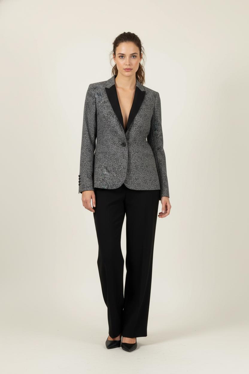 Blazer Gris et Noir - Taille M/38 de la marque The Kooples | PARAD64607 - Vendu par Paradigme - Image 1
