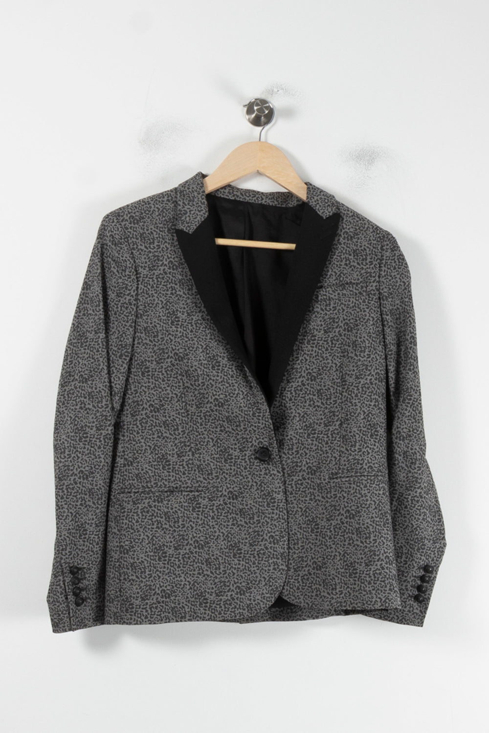 Blazer Gris et Noir - Taille M/38 de la marque The Kooples | PARAD64607 - Vendu par Paradigme - Image 2