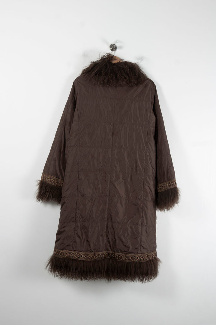 Manteau Long Marron - Taille L/40 de la marque ZAPA | PARAD64610 - Vendu par Paradigme - Image 4