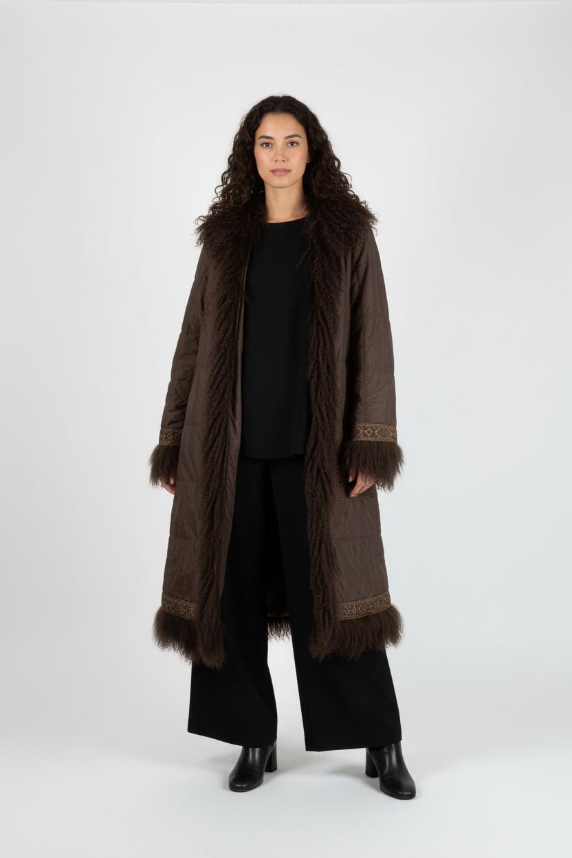 Manteau Long Marron - Taille L/40 de la marque ZAPA | PARAD64610 - Vendu par Paradigme - Image 1