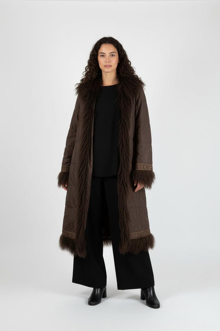 Manteau Long Marron - Taille L/40 de la marque ZAPA | PARAD64610 - Vendu par Paradigme - Image 1