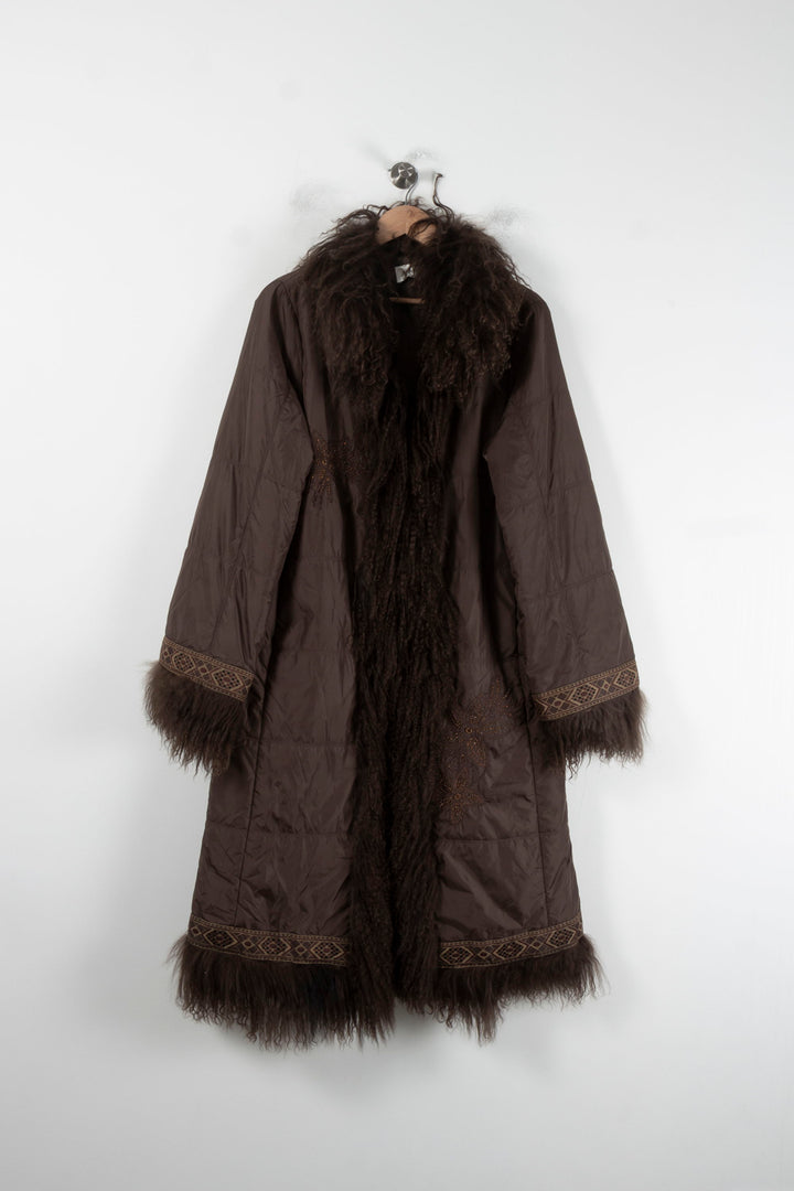 Manteau Long Marron - Taille L/40 de la marque ZAPA | PARAD64610 - Vendu par Paradigme - Image 2