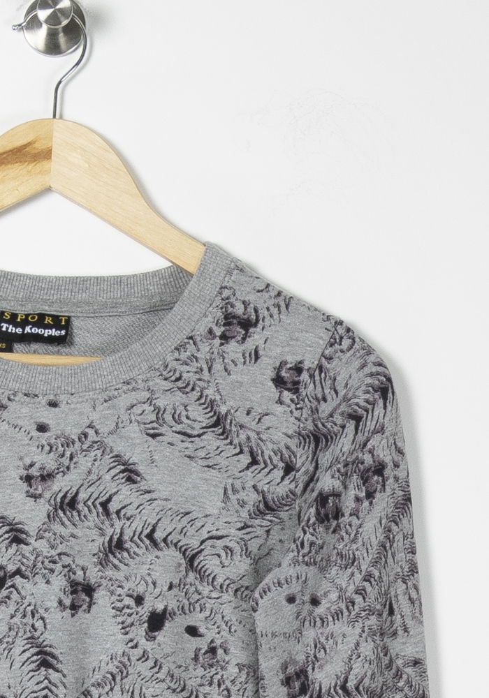 Sweat Gris - Taille XS/34 de la marque The Kooples - Sport | PARAD64617 - Vendu par Paradigme - Image 3