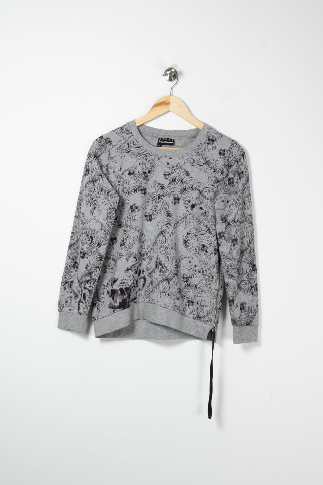 Sweat Gris - Taille XS/34 de la marque The Kooples - Sport | PARAD64617 - Vendu par Paradigme - Image 2