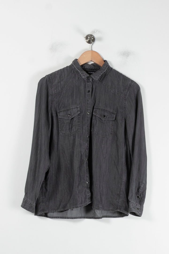 Chemise Western Grise - Taille M/38 de la marque The Kooples | PARAD64638 - Vendu par Paradigme - Image 2